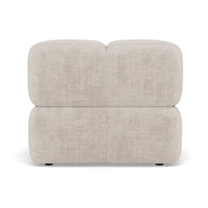 Grace - module d'assise sans accoudoir en velours texturé - Beige