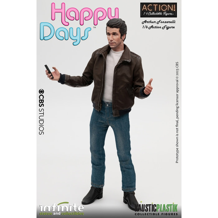 Fonzie Happy Days 1/6 Af Reguar Action Figura Infinite Statua