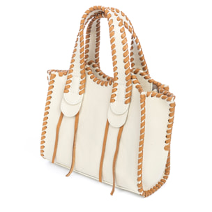 Avio bolso de mano mujer. Piel auténtica Dollaro