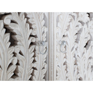 Armario de Madera de Mango 90 Cm Estilo Clásico Artesanal