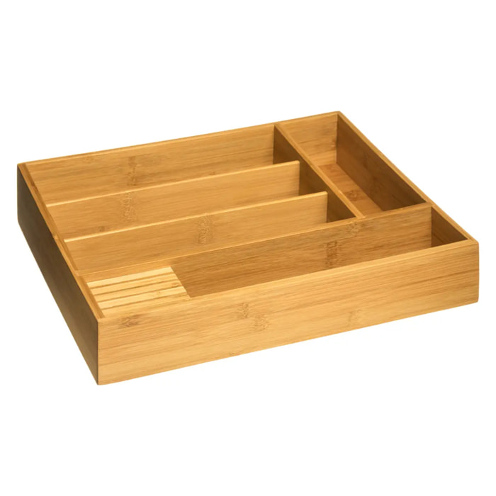 Range-couverts 5 compartiments bambou