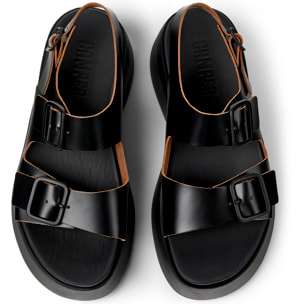 Sandalias - CAMPER Tasha - Negro - Cuero liso