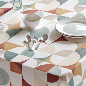 Mantel estampado antimanchas NAGORE MULTICOLOR