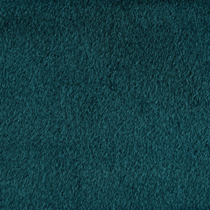 Tissu fausse fourrure rase extra douce avec dos polaire - Bleu Paon