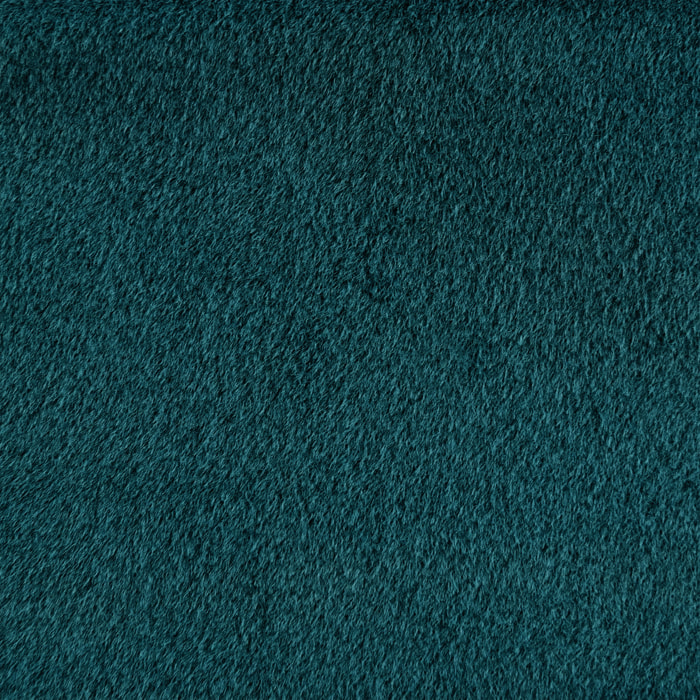 Tissu fausse fourrure rase extra douce avec dos polaire - Bleu Paon