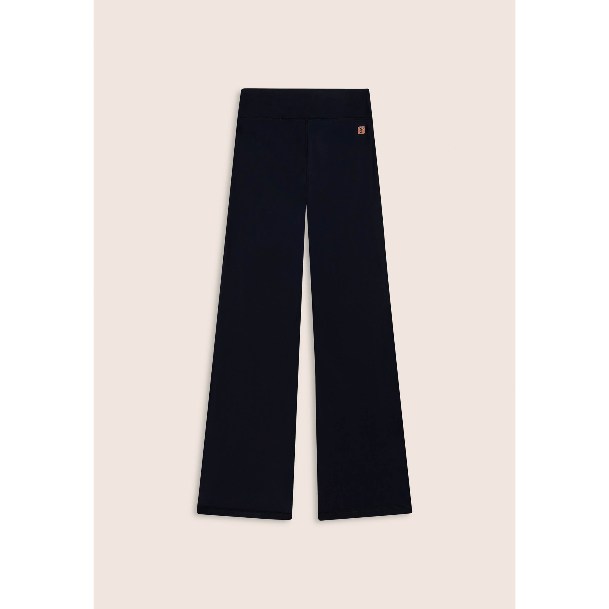 Leggings sportivi a zampa con vita alta e tasca interna