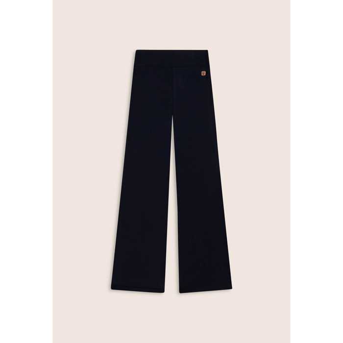 Leggings sportivi a zampa con vita alta e tasca interna