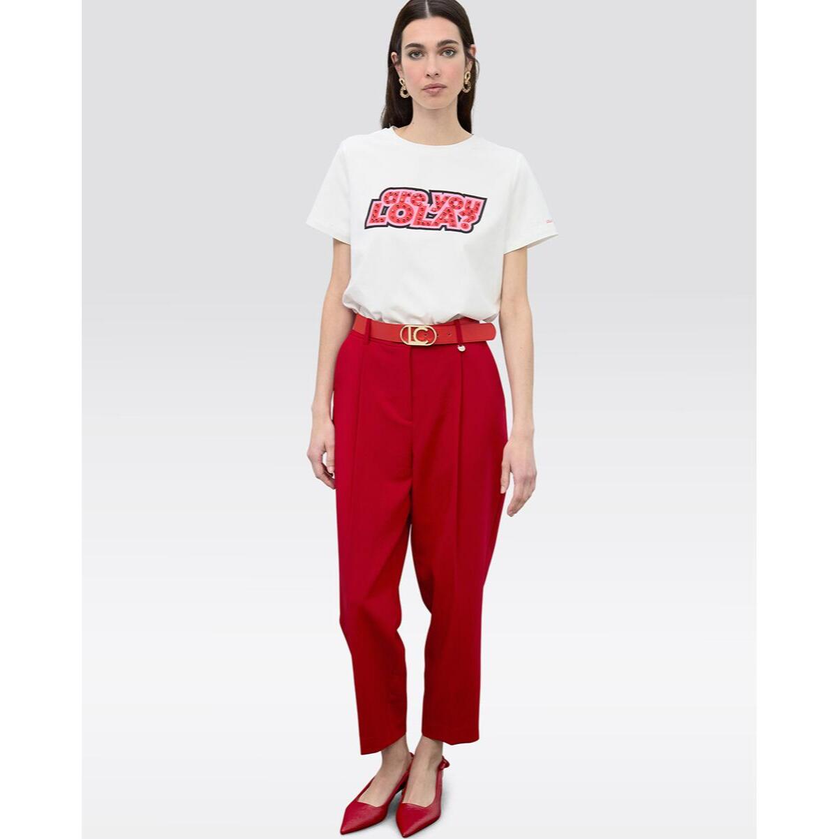 Pantaloni con pieghe