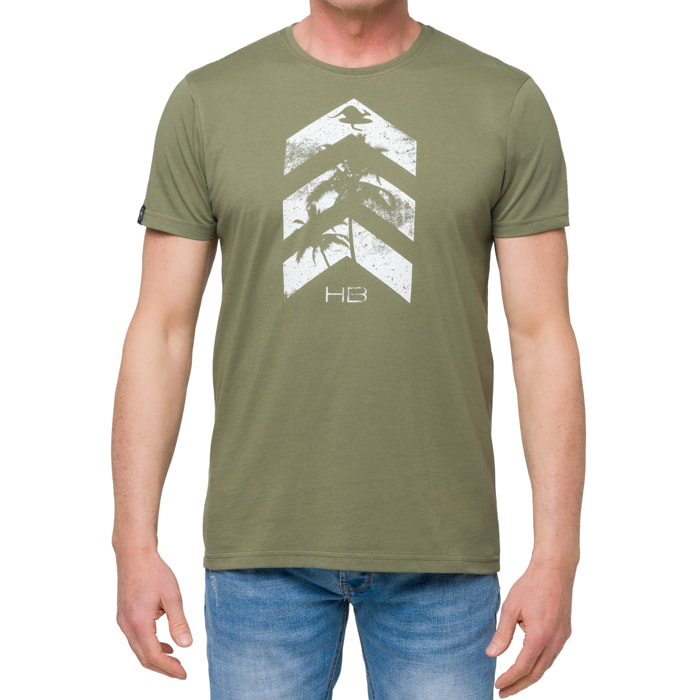T-shirt in cotone 150 gr Hot Buttered Arrow Colore Verde militare