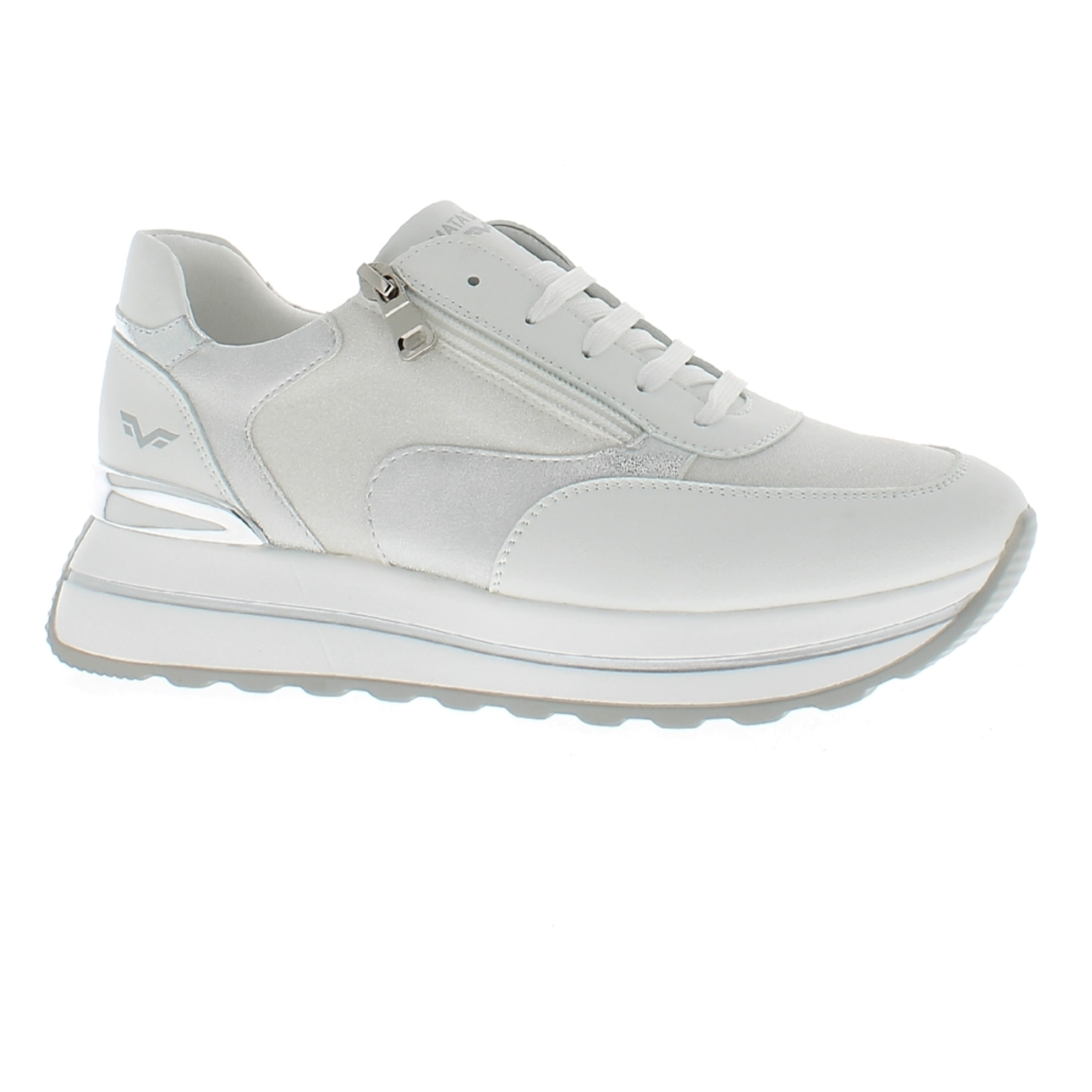 Armata di Mare Scarpe Donna Maxi Sneakers con Zip Laterale AMD SS41H27 White