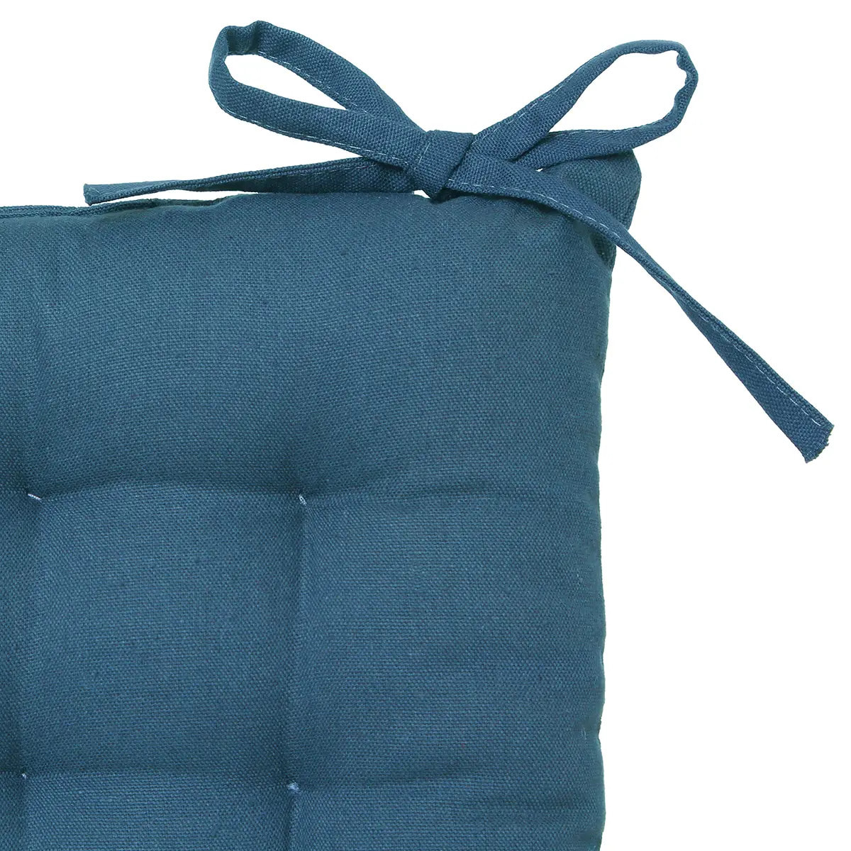 Galette de chaise "Anjali" bleu 38x38cm