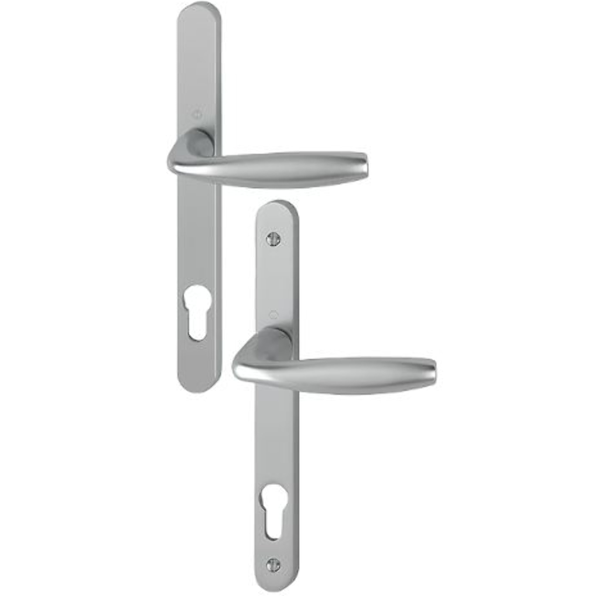 Ensemble de porte sur plaque étroite New-York 1810RH/300LMSGL/1810 HOPPE Inox PZ92 - 3398270