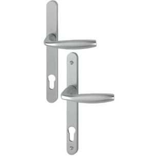 Ensemble de porte sur plaque étroite New-York 1810RH/300LMSGL/1810 HOPPE Inox PZ92 - 3398270