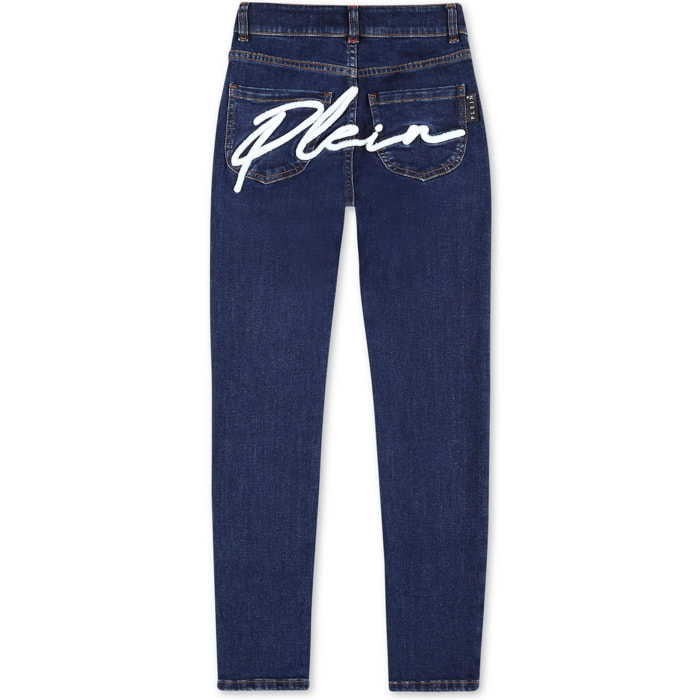PHILIPP PLEIN Denim Trousers HEXAGON