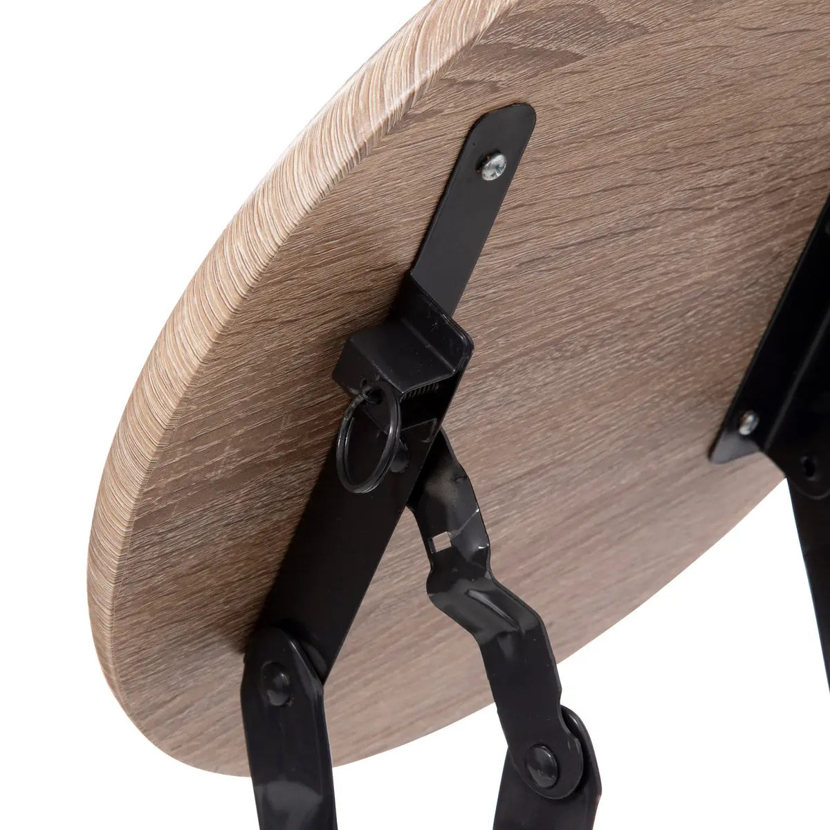 Tabourets pliants effet bois naturel