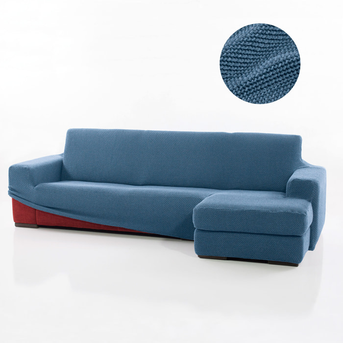 Funda para Chaise Longue derecho (visto de frente) brazo corto SÚPER ELÁSTICA modelo HELENA