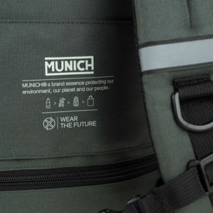 Mochila caqui de poliéster reciclado MUNICH GATE X-39 UNDERSEAT BACKPACK