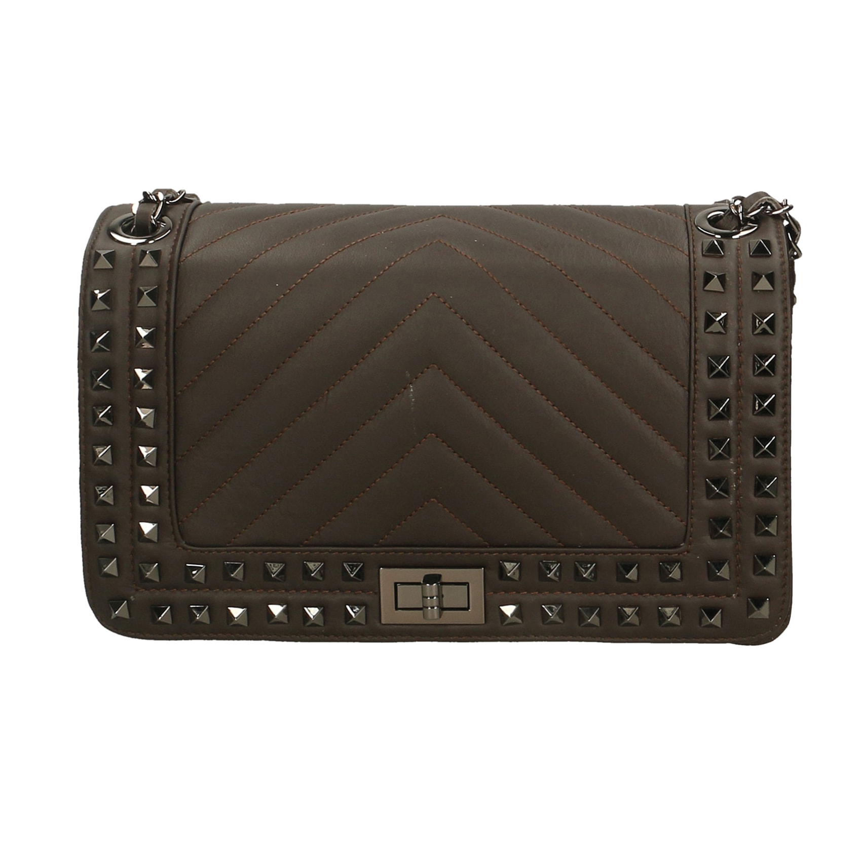 Borsa a tracolla da donna In Vera pelle Made in Italy 27x17x8 cm