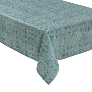 Nappe nuance 140x360cm vert et argent
