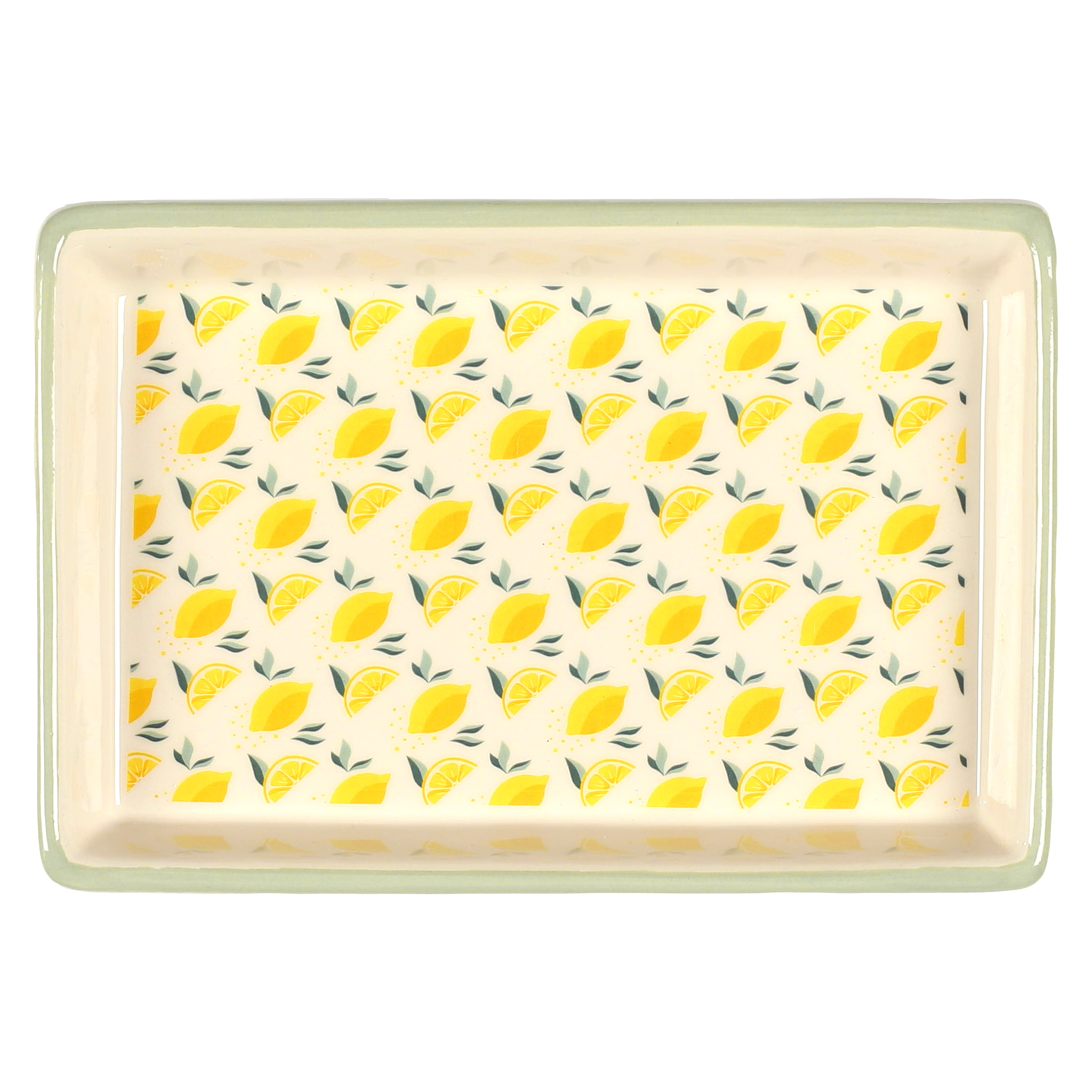Vide-Poche - HOME DECO FACTORY - Naples - Céramique - Jaune et Blanc
