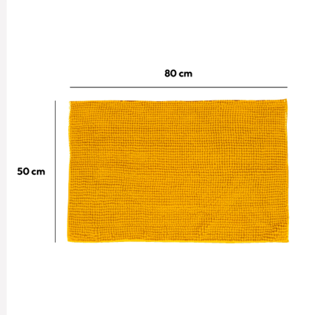 Tapis de bain 50x80 cm Jaune Colorama