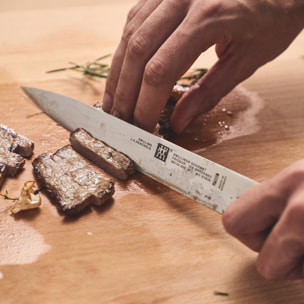 Couteau à trancher 20 cm, Tranchant lisse