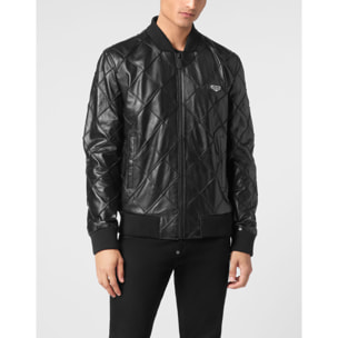 PHILIPP PLEIN Bomber de cuero