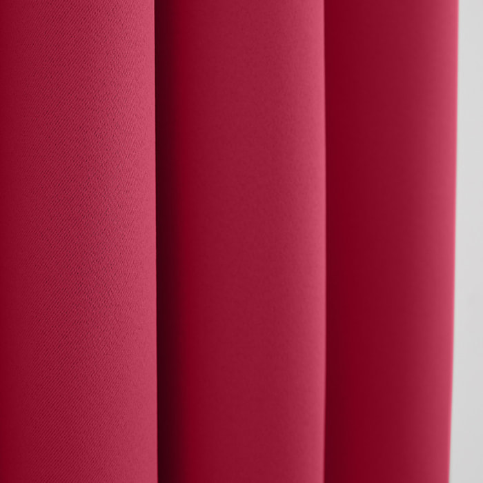 Lot de 2 rideaux occultant rouge 140 x 260 cm