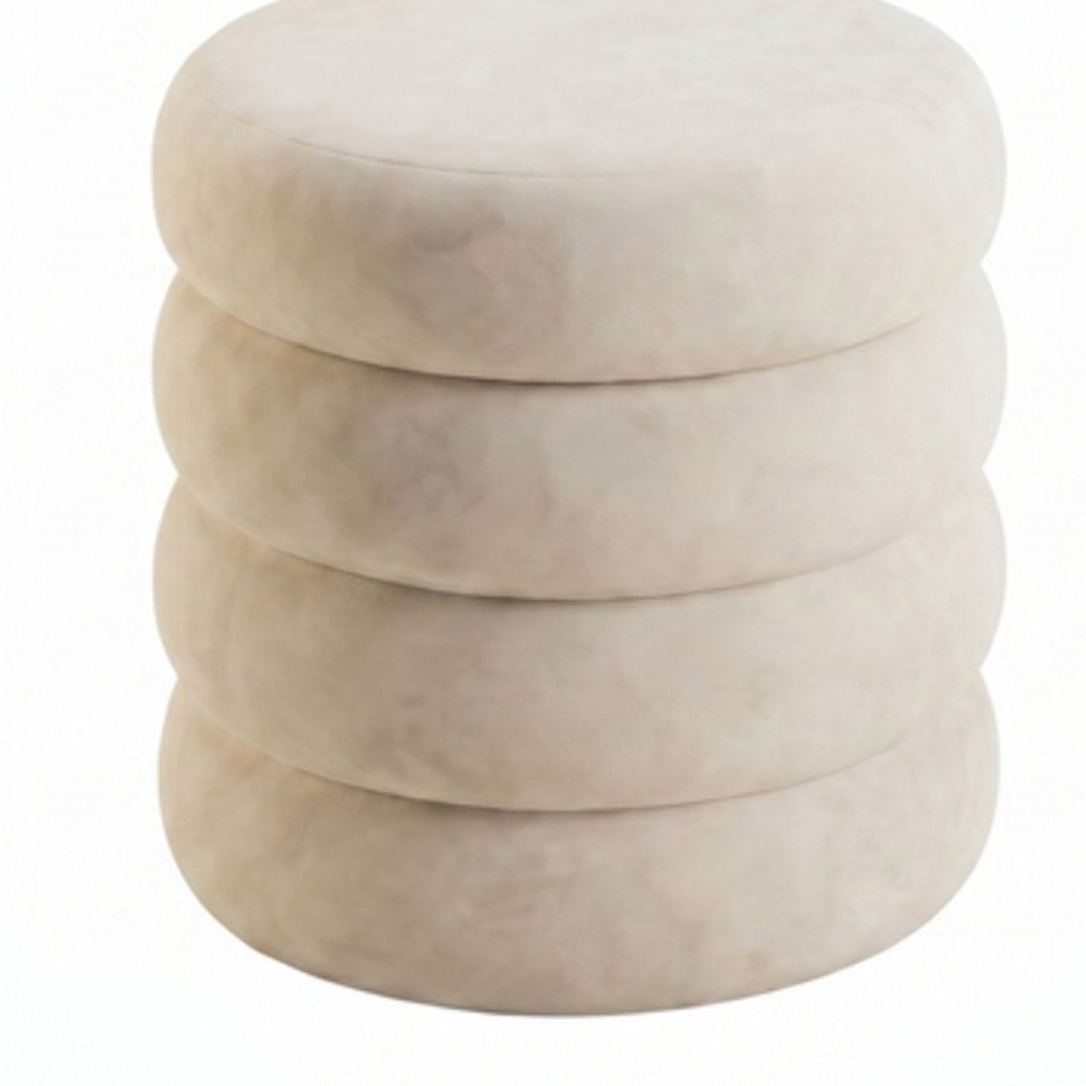 Pouf Contenitore Rotondo in Velluto con Coperchio, Seduta Imbottita con Vano Contenitore Salvaspazio dallo Stile Elegante per Soggiorno, Camera da Letto e Ingresso