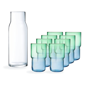 Ensemble carafe et 8 verres à eau 32 cl Candy Mix Mint - Luminarc
