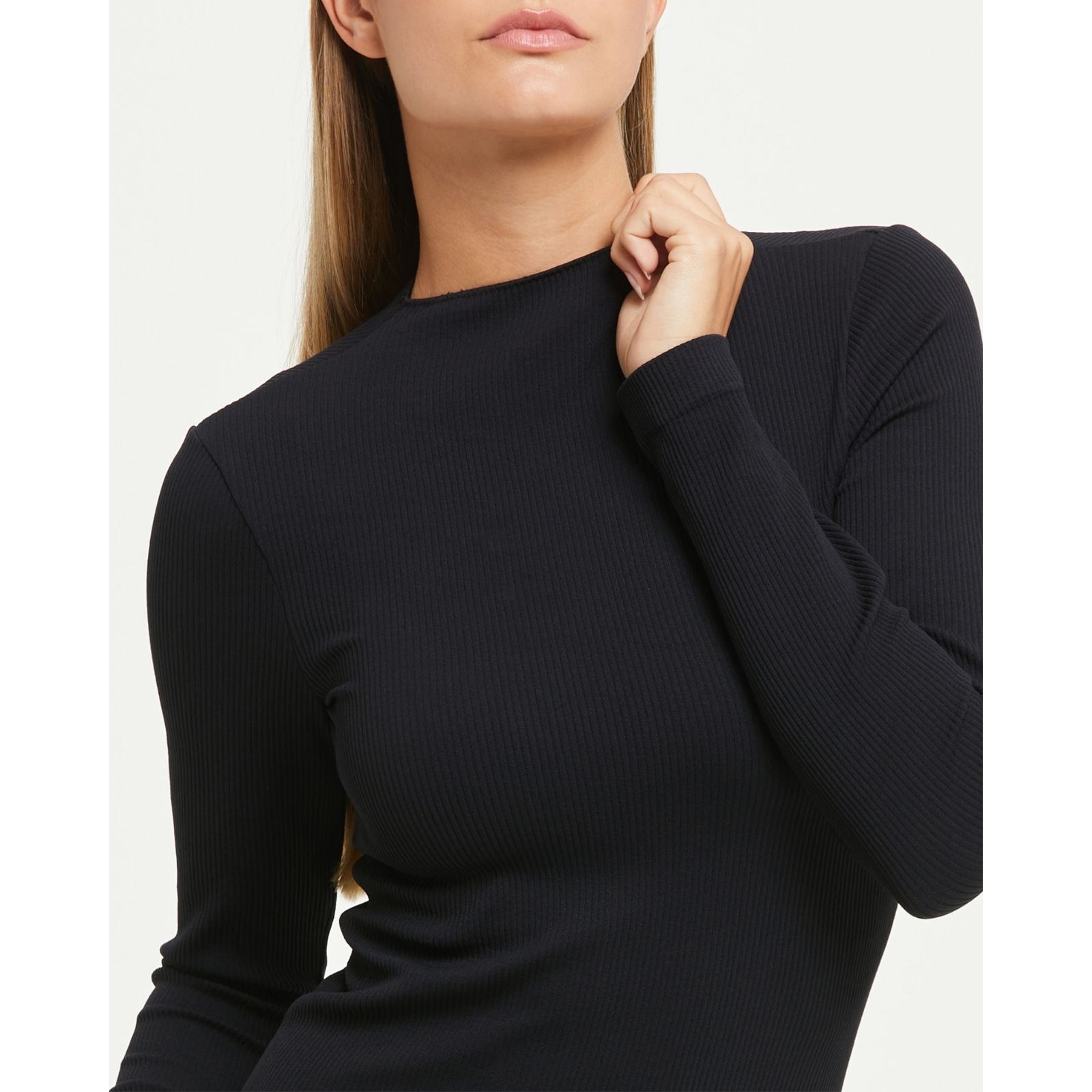 Abito midi manica lunga seamless