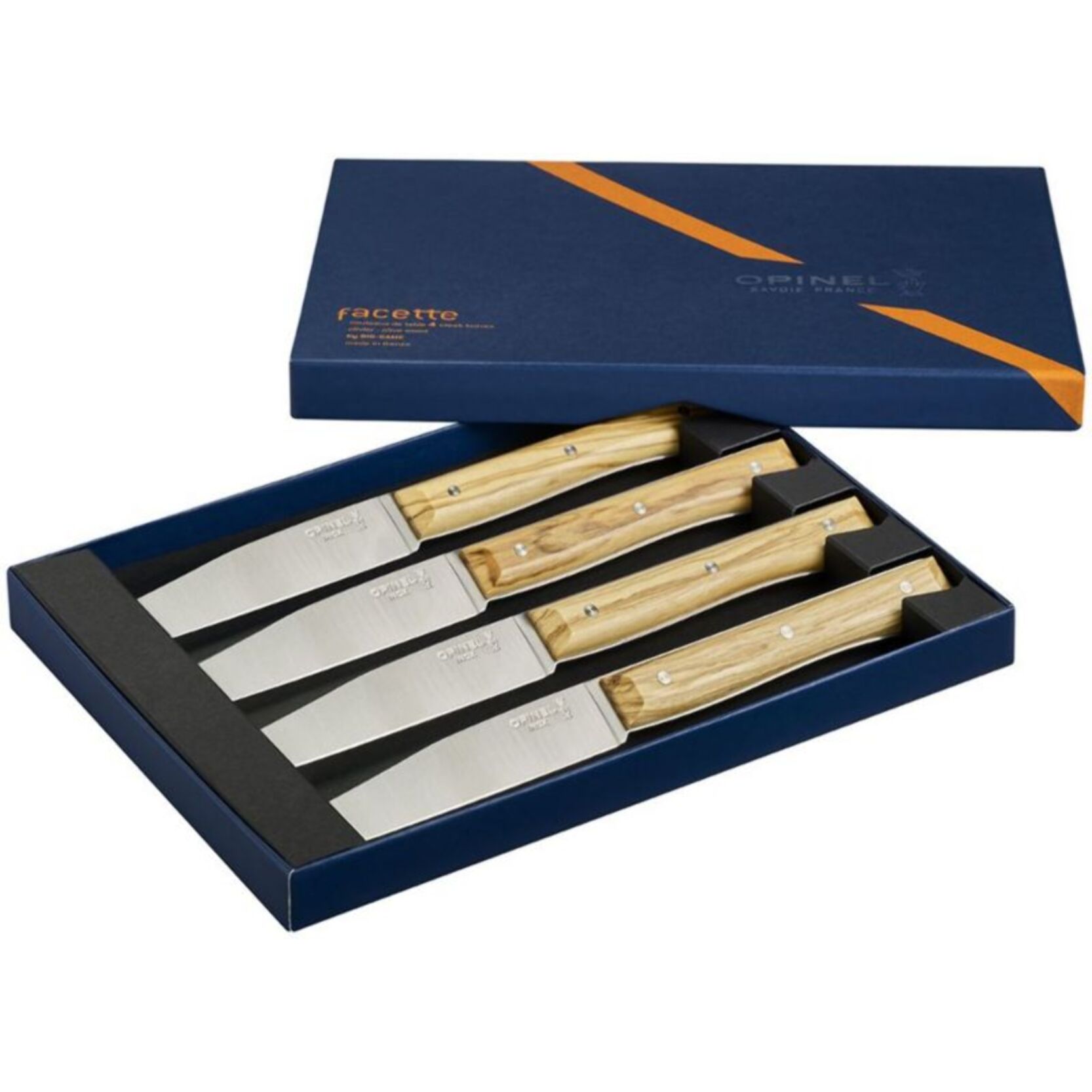 Couteau OPINEL Coffret facette 4 Olivier