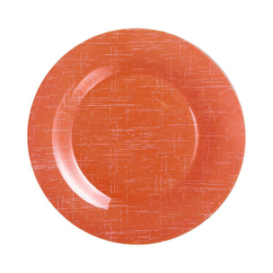 Assiette plate orange 25 cm Poppy - Luminarc