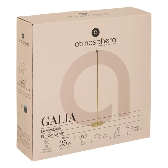 Pied de lampadaire Galia H.133cm doré