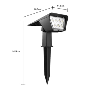 4 Spot solaire projecteur CURTIS 200LM