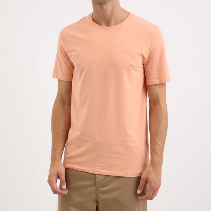 T-shirt Basic - logo - coton - orange clair