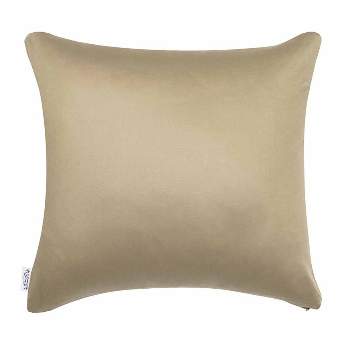 Taie d'oreiller imprimé en lin et soie, Lin & Soie, Jaune désert