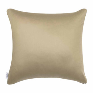 Taie d'oreiller imprimé en lin et soie, Lin & Soie, Jaune désert