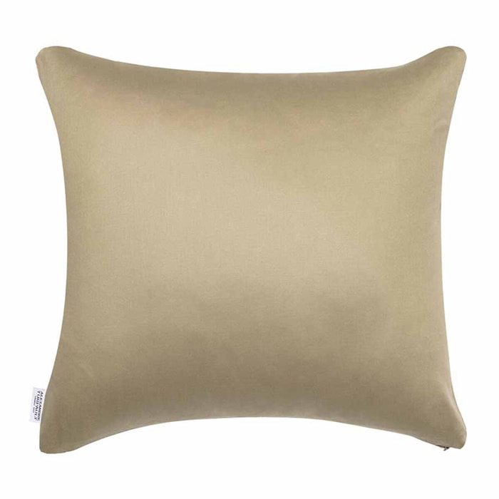 Taie d'oreiller imprimé en lin et soie, Lin & Soie, Jaune désert