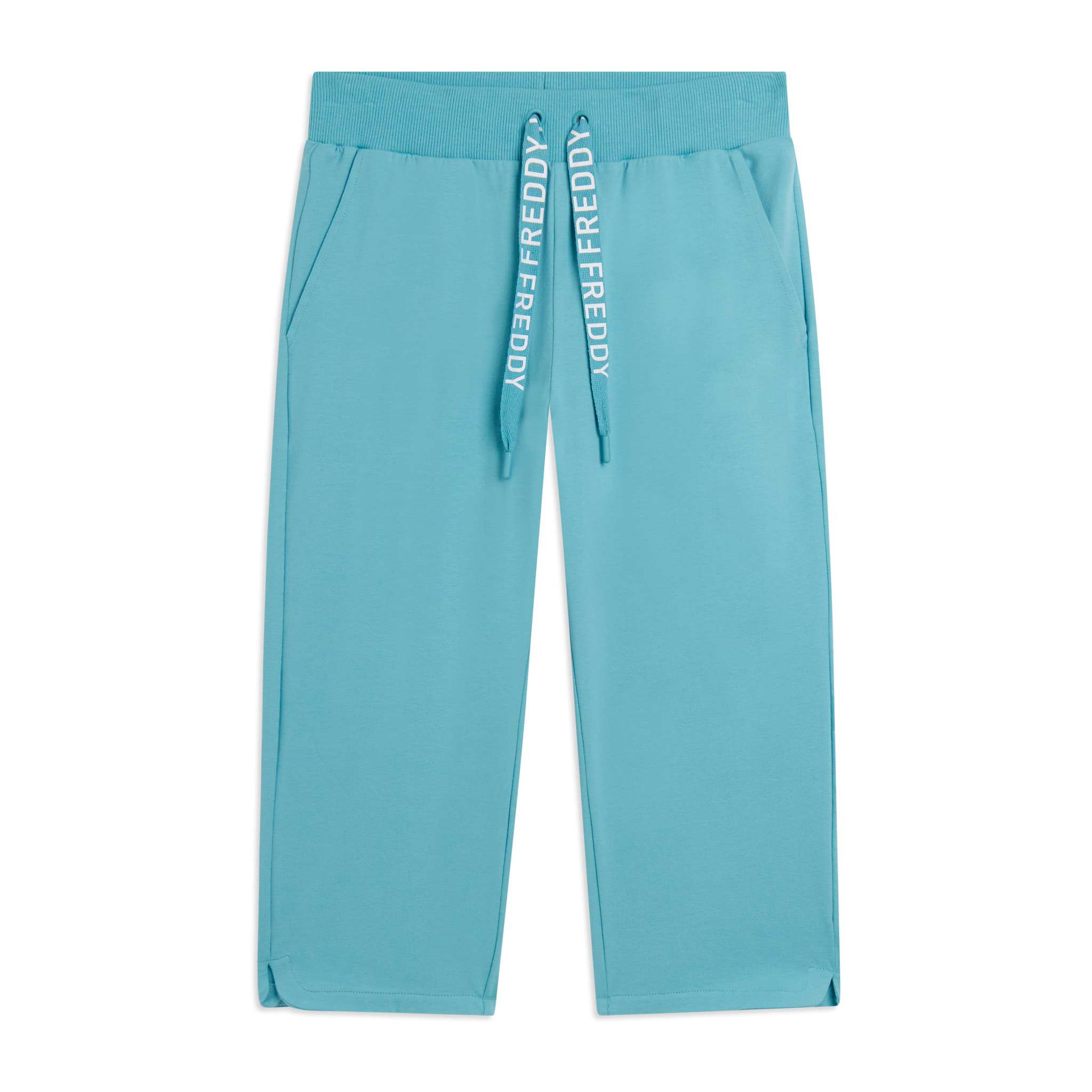 Pantaloni Corsaro con Fondo Stondato e Logo FREDDY