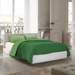 Intrecci Parure Copripiumino Bicolore 100% Cotone 255x240 , Matrimoniale