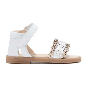 Sandalias De Bebé Hebilla Blanco