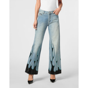 PHILIPP PLEIN Vaqueros Skater fit FLAME