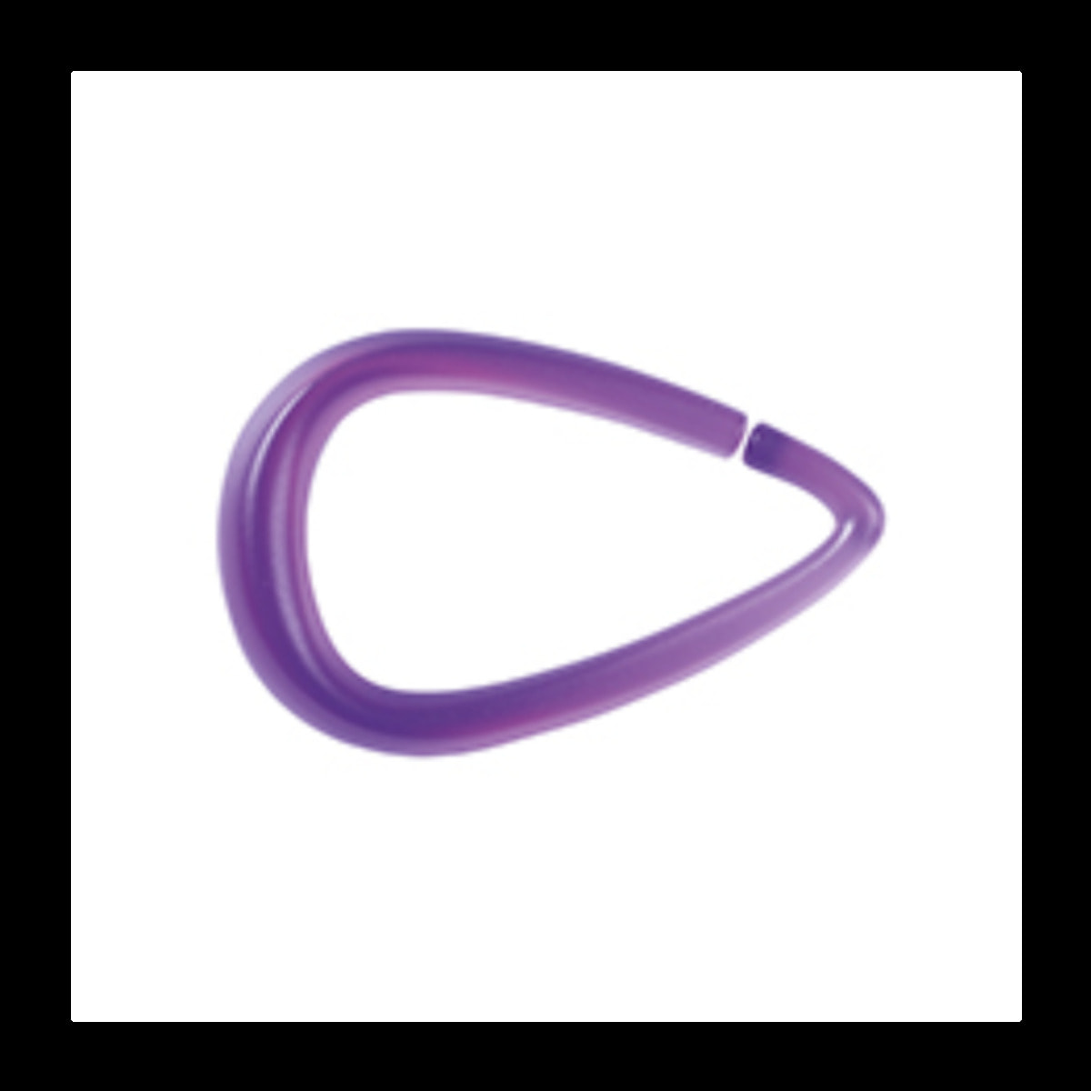 Lot de 12 anneaux pour rideau de douche DROP Violet Spirella