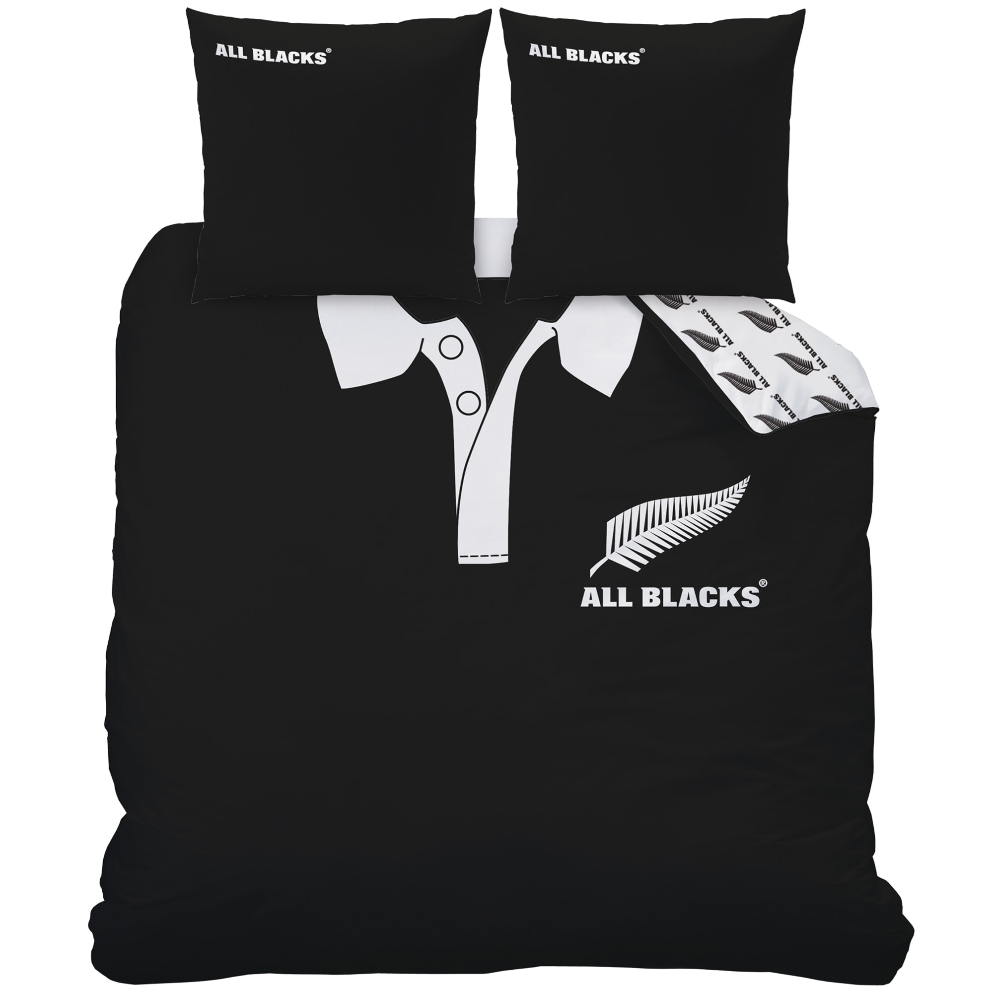 Parure de lit imprimée 100% coton, ALL BLACKS POLO