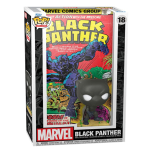 Marvel Pop! Comic Cover Vinile Figura Black Panther 9 Cm Funko