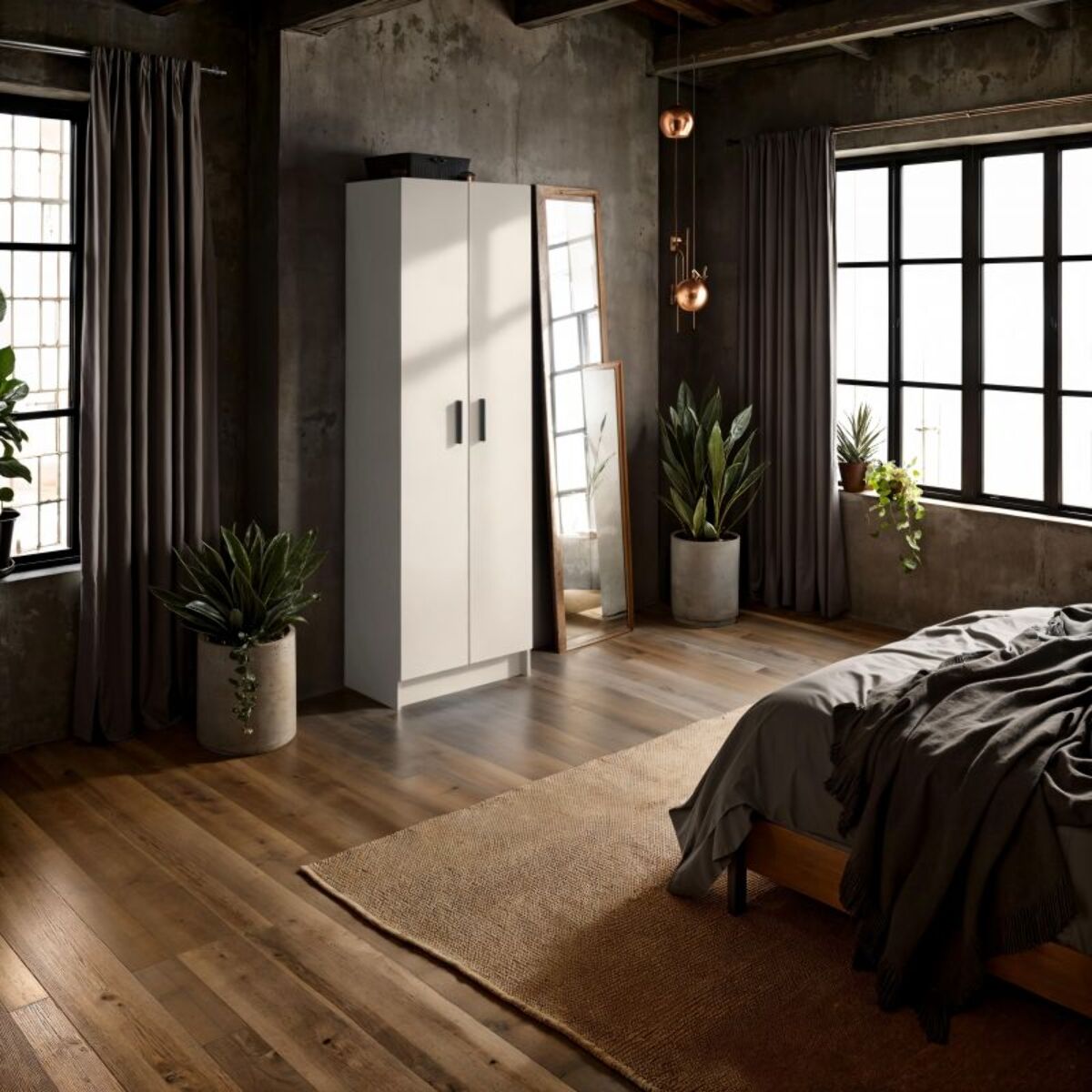 Armario Multi Useful SH 60 2 Puertas Blanco Roto