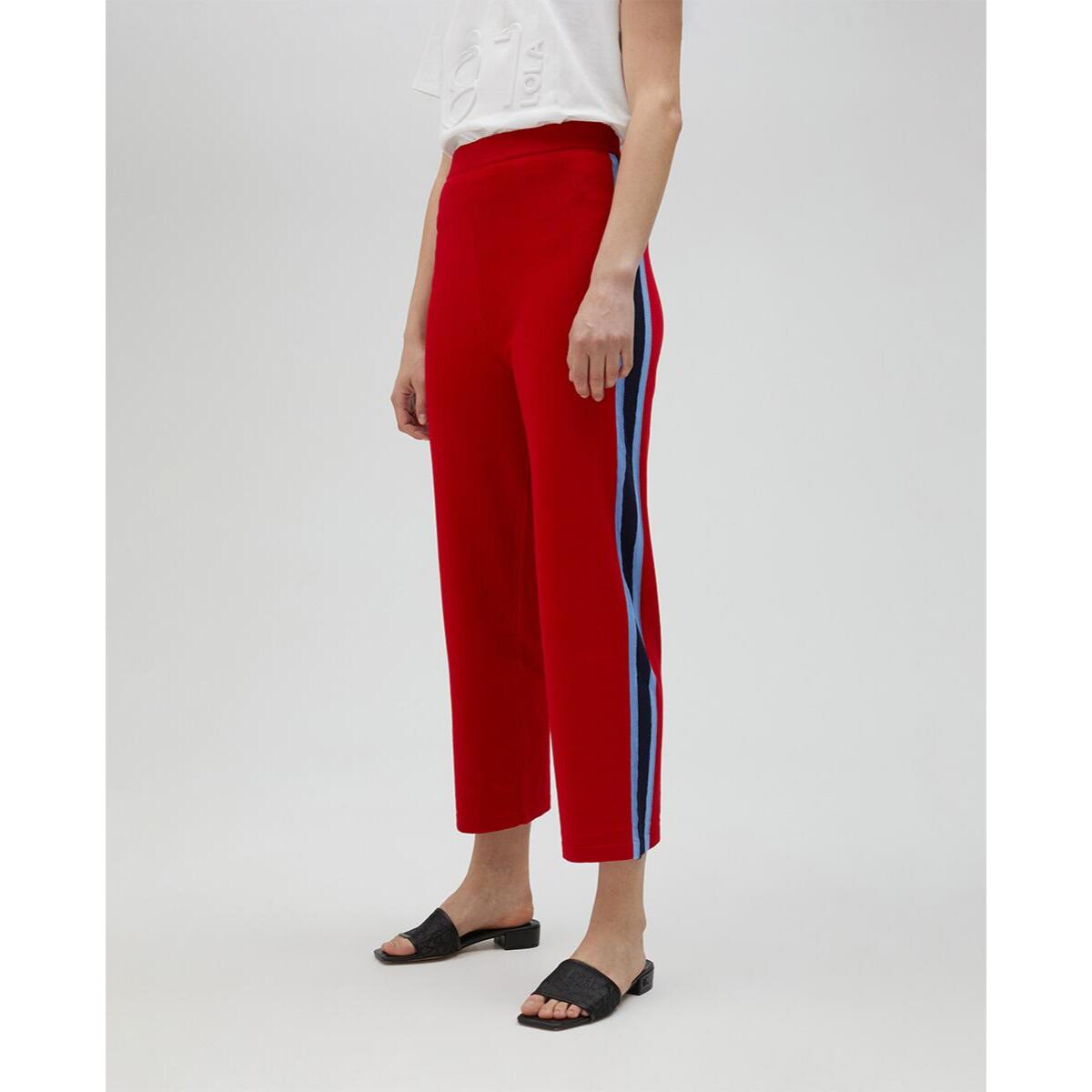 Pantaloni Coulette Rossi