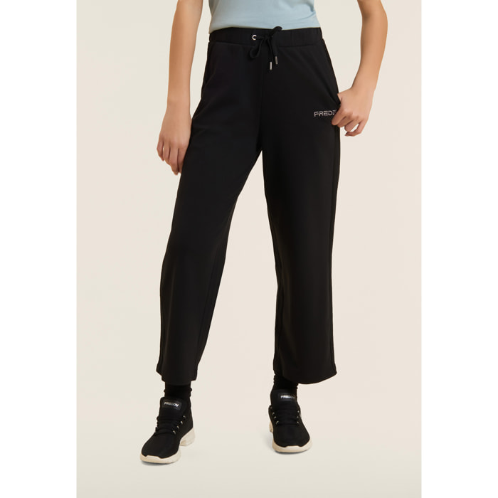 Pantaloni Sportivi Cropped vestibilità Comfort Wide Leg