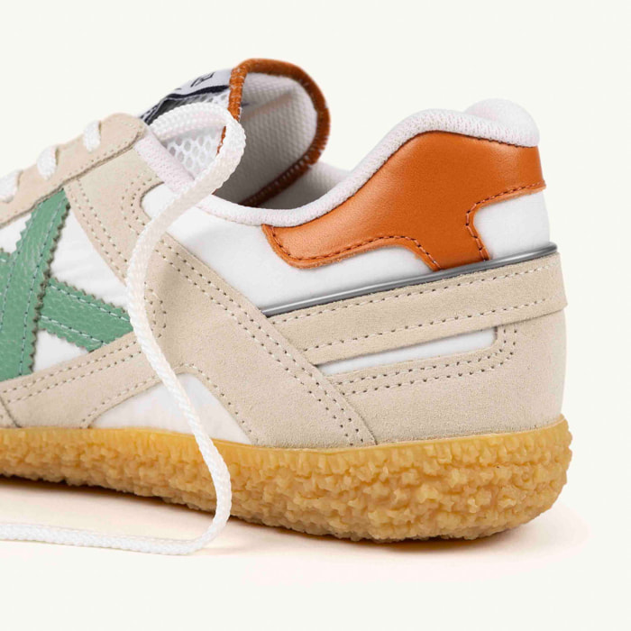MUNICH GOAL 1642 Zapatillas clásicas y planas Blanco, Beige, Naranja y Verde